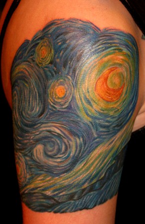 Hope Gallery Tattoo : Tattoos : Tim Harris : Starry Night